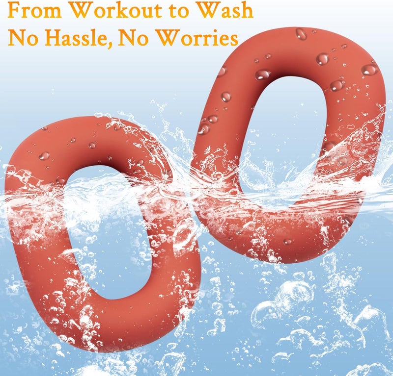 SoloWIT Sweat Proof Silicone Ear Cover for AirPods Max, Comfortable Fit for Gym Exercise, Easy to Clean, No Sound Quality Loss - Red - Image 3